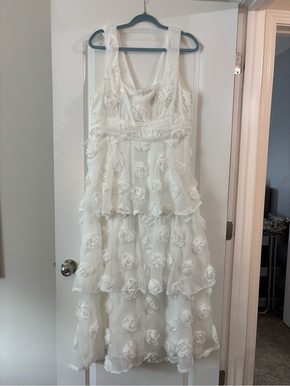 Lulu's Exceptional Entrance Tiered Rosette Gown
